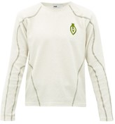 Thumbnail for your product : GmbH Eye-embroidered Long-sleeved Cotton T-shirt - Cream