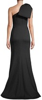 Thumbnail for your product : Rebecca Vallance Francesca Crinkle Bow Shoulder A-Line Gown