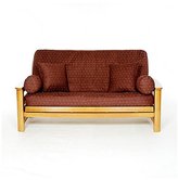 Thumbnail for your product : Futon Covers LS COVERS CLARET FULL FUTON COVER, Full Size Fits 6-8in Mattress, 54 x 75 Inch