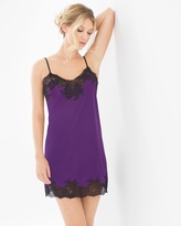 Thumbnail for your product : Soma Intimates Slinky Lace Sleep Chemise Royal Purple