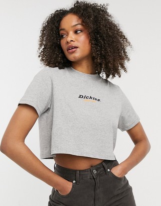 Dickies Central 1922 cropped t-shirt in grey
