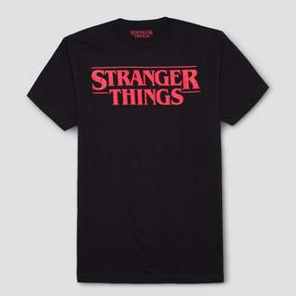 Stranger Things Men's Stranger Things Short Sleeve Logo Graphic T-Shirt - Black