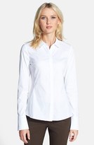 Thumbnail for your product : Lafayette 148 New York 'Olina - Excursion Stretch' Fitted Blouse