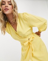 Thumbnail for your product : Vero Moda wrap dress in yellow