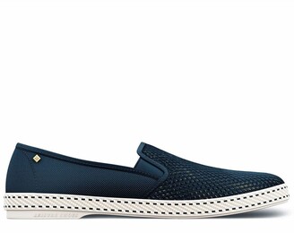 Rivieras Classic Canvas & Mesh Slip On Navy in Blue for Men Mens Shoes Slip-on shoes Slippers 