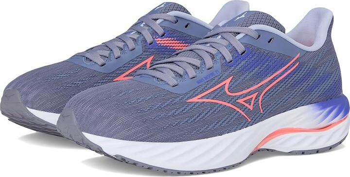 Mizuno Wave Inspire 21 Women's Running Shoes Bl Grant/Strkng Coral : Women's 11.5 D - Wide Synthetic