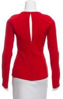 Thumbnail for your product : Reed Krakoff Long Sleeve Inset-Accented Top