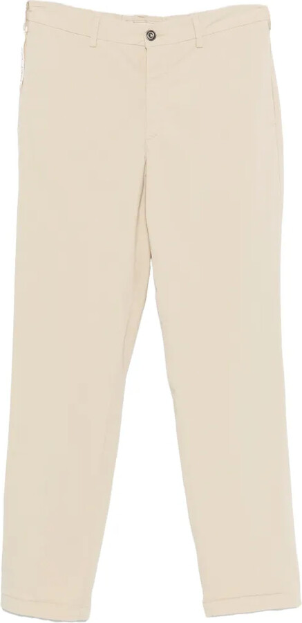 40weft Button-Fastening Trousers
