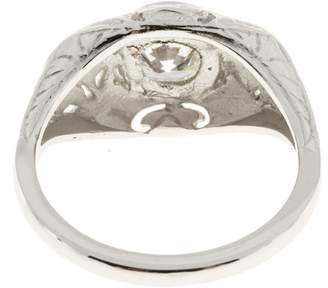 Vintage Art Nouveau Platinum with 1.10ct Diamond Ring Size 9