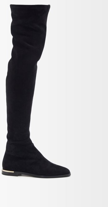 long black boots flat