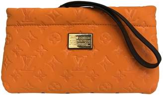 Louis Vuitton Orange Synthetic Clutch Bag