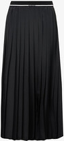 Womens Nero Pleated High-rise Woven 