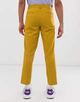 Thumbnail for your product : ASOS Design DESIGN cigarette suit trousers in mustard-Yellow