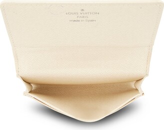 Louis Vuitton Louis Vuitton White Damier Azur Canvas Business Card