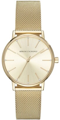 Armani Exchange Lola Gold Stainless Steel Quartz Watch
