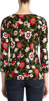 Thumbnail for your product : Jones New York Boat Neck Paisley Top