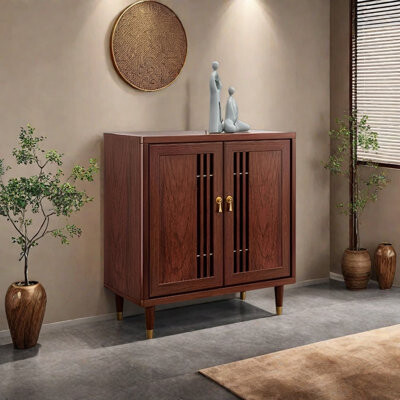 Latitude Run New Chinese-style solid wood sideboard cabinet