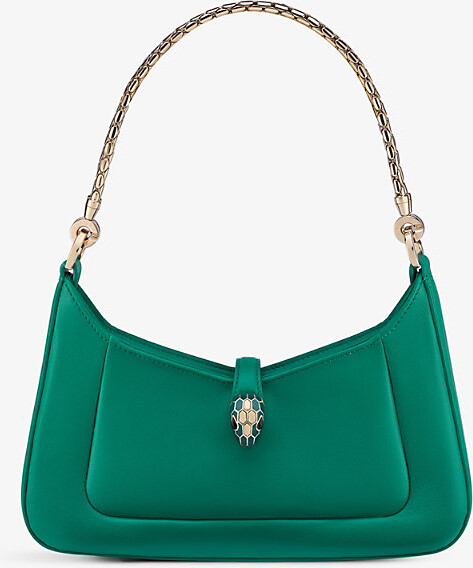 Bvlgari Womens Green Serpenti Forever East-West Leather Shoulder bag -  ShopStyle