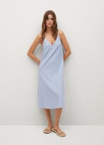 Thumbnail for your product : MANGO Cotton linen midi dress