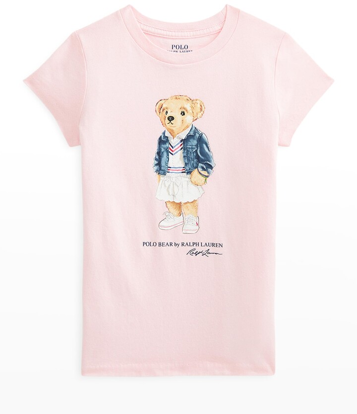 Ralph Lauren Kids Girl's Polo Bear Cotton Jersey Tee, Size 5-6X - ShopStyle