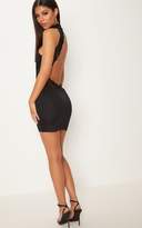 Thumbnail for your product : PrettyLittleThing Black High Neck Sleeveless Lace Back Bodycon Dress
