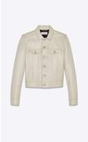 Thumbnail for your product : Saint Laurent Denim Jacket In Vintage Leather