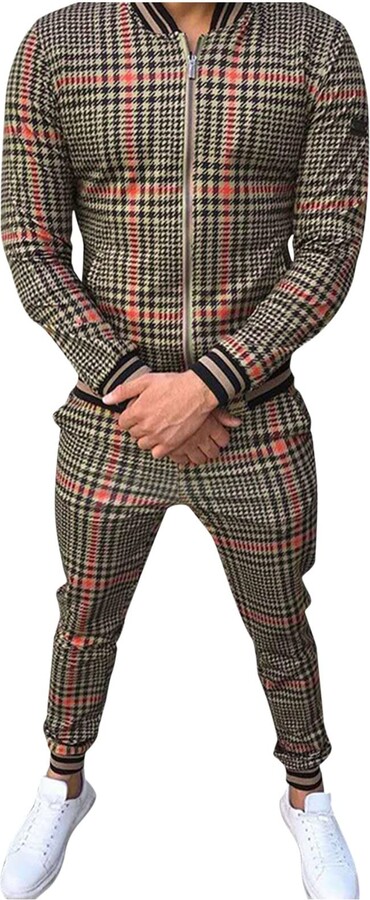 Btlankou Sports Suits for Men Tracksuit for Men UK Men'S Polka Dot ...
