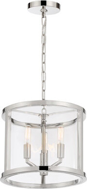 Breakwater Bay Tezcan Langdon For Devon 3 Light Polished Nickel Lantern
