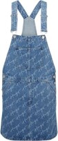 Thumbnail for your product : HUGO BOSS Blue denim jeans dress with handwritten logos
