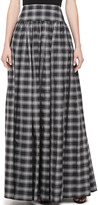 Thumbnail for your product : Michael Kors Taos Plaid Taffeta Maxi Skirt