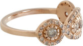Thumbnail for your product : Ileana Makri Champagne Diamond & Pink Gold Triple Solitaire Ring