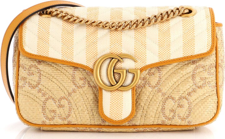 Preloved Gucci Ophidia Raffia with Snakeskin Mini Shoulder Bag 574493 –  KimmieBBags LLC