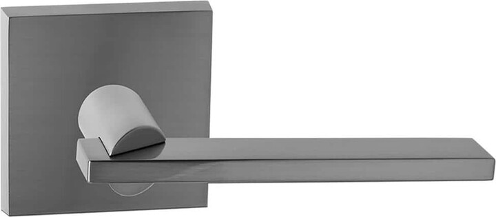 Delaney Hardware Bravura Raleigh 943-7 Privacy (Bed/Bath) Door Lever Satin Nickel w/ square trim