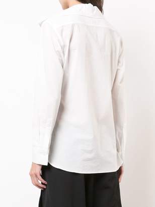 Y's fitted spread collar shirt