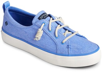 sperry crest vibe washed plaid sneaker