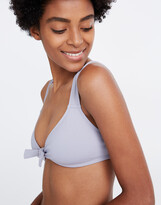 Thumbnail for your product : Madewell Second Wave Ribbed Tie-Front Bikini Top