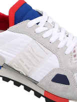 Thumbnail for your product : Bikkembergs Logo Suede & Nylon Running Sneakers