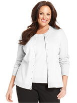 Thumbnail for your product : Charter Club Plus Size Long-Sleeve Cardigan