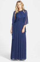 Thumbnail for your product : Alex Evenings Embellished Mesh Gown & Shawl
