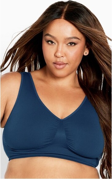 Avenue Body  Women's Plus Size Basic Cotton Bra - Black - 44ddd : Target