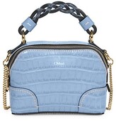 Thumbnail for your product : Chloé Mini Daria Croc-Embossed Leather Satchel