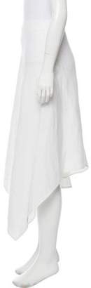 Stella McCartney Linen-Blend Asymmetrical Skirt