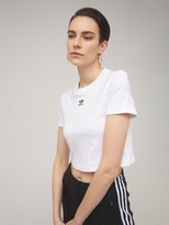 Thumbnail for your product : adidas Logo Crop Top