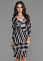 Thumbnail for your product : Plenty by Tracy Reese Novelty 2 Tone Twist Jersey Directional Dress