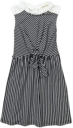 Monteau Girl (Girls 4-6x) Stripe Tie-Front Dress