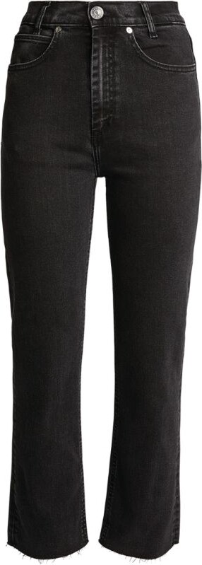 Sandro Raw-Edge Cropped Straight Jeans - ShopStyle