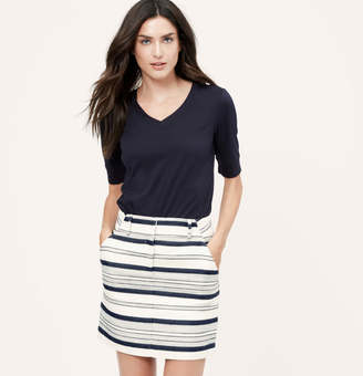 LOFT Breton Stripe Skirt