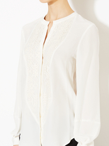 Thumbnail for your product : Rachel Roy Silk Lace Panel Blouse