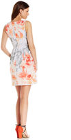 Thumbnail for your product : Vince Camuto Sleeveless Floral-Print Scuba Dress