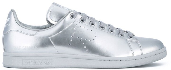 adidas x Raf Simons Stan Smith "Metallic Silver" sneakers - ShopStyle